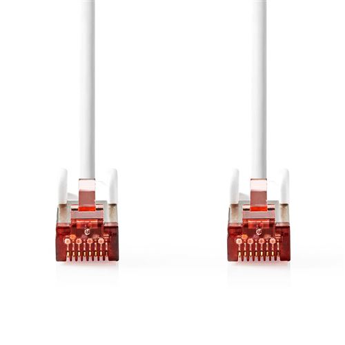 Nedis - Câble réseau - RJ-45 (M) pour RJ-45 (M) - 5 m - SFTP - CAT 6 - moulé, rond - blanc