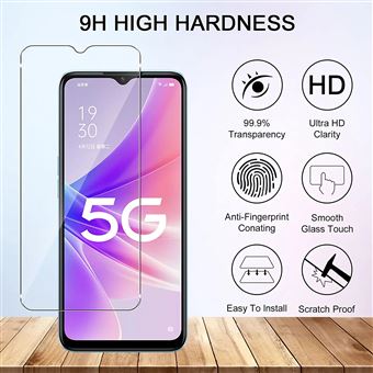 Pack Protection Oppo A77 5G / A57 5G : Coque Silicone Transparente + 2 Protections écran - Neuf