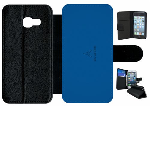 Etui My-Kase pour Galaxy A3 (2017) - psg paris saint germain 3 - Simili-cuir Noir