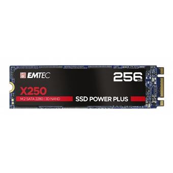 EMTEC SSD Power Plus X250 - SSD - 256 Go - interne - M.2 2280 - SATA 6Gb/s - 1