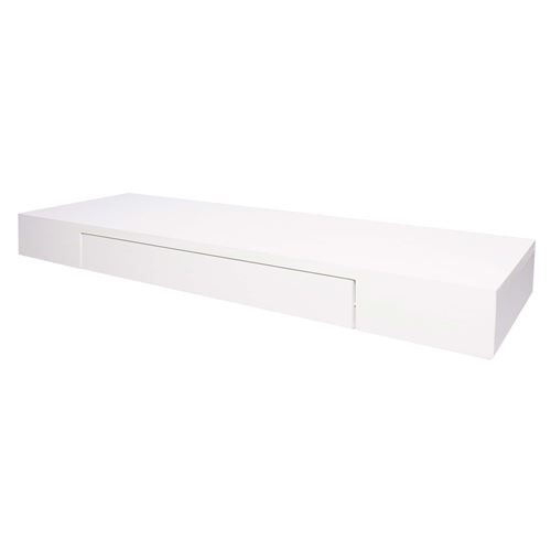 Étagère murale MENDLER HWC-H37 8x80x25cm blanc