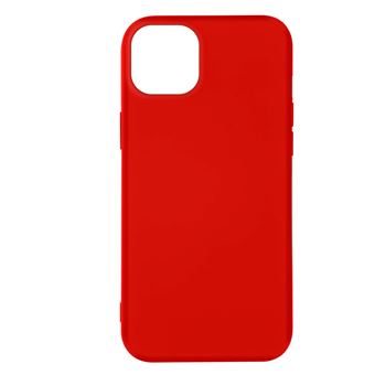 Coque Pour Iphone Plus Silicone Semi Rigide Finition Soft Touch Fine Avizar Rouge Coque Et