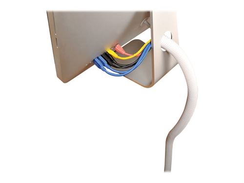D-Line Cable Tidy Tube (flexible) - Tube de gestion des câbles - 1.1 m - blanc