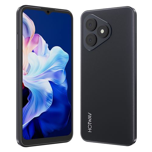 HOTWAV Note 15 Pro Téléphone Portable 6.6 Android 14 smartphone, 5160mAh, 12(4+8)Go+64Go, 13MP+5MP,Empreinte digitale/Face ID/Dual SIM 4G - noir