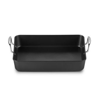LE CREUSET Plat à Rôtir Rectangulaire Anti-Adhérent Les Forgées 35 x 27 cm - 1