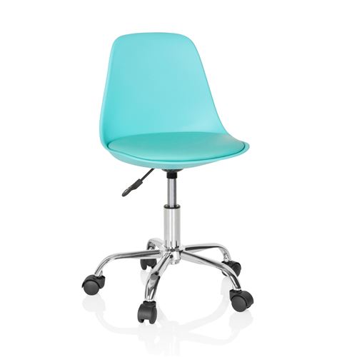 Chaise haute / fauteuil pivotant FANCY II turquoise hjh OFFICE