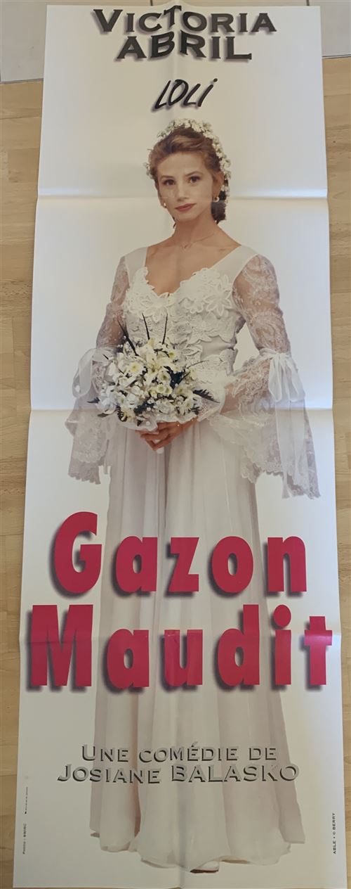 Affiche de Cinéma Originale - Gazon Maudit - Victoria Abril - 60x160cm