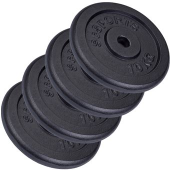 2 Plaques De Poids Fonte JLL 5kg Chaque - 10kg Total - Neuf