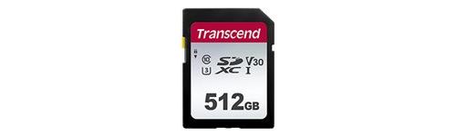 Transcend 300S - Carte mémoire flash - 512 Go - Video Class V30 / UHS-I U3 / Class10 - SDXC UHS-I