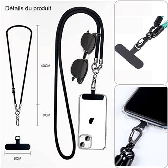 Coque Google Pixel 7a Avec Cordon Bandoulière - Collier étui Protection Téléphone Mtb More Energy
