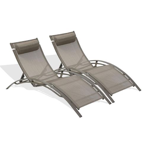 Paris Prix Lot De 2 Bains De Soleil - Caramel - Image 3