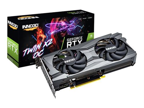 Inno3D GeForce RTX 3060 TWIN X2 OC - Carte graphique - GF RTX 3060 - 8 Go GDDR6 - PCIe 4.0 x16 - HDMI, 3 x DisplayPort