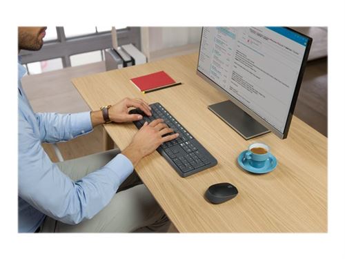Logitech MK235 - Toetsenbord en muis set - draadloos - 2.4 GHz - QWERTZ - Slovaaks