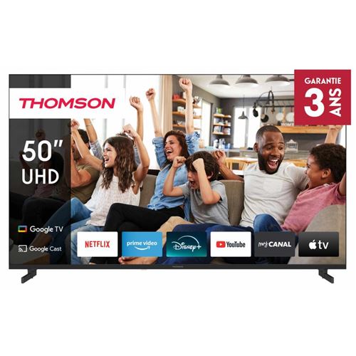 Téléviseur LED 50 THOMSON 50UG4S14 4K UHD Google TV HDR10 Wi‑Fi