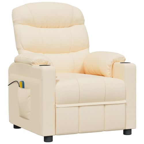 Vidaxl Fauteuil Électrique De Massage Crème Tissu - Image 2