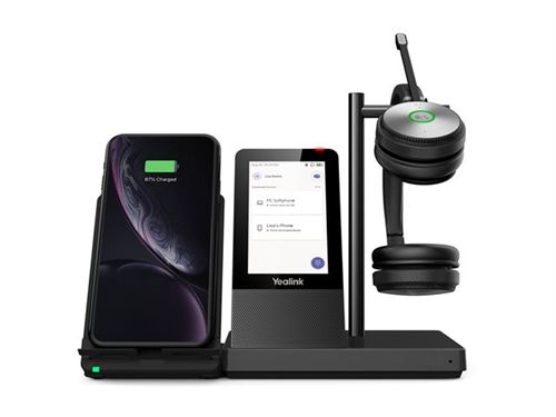 Yealink WH66 Dual - Micro-casque - sur-oreille - DECT - sans fil - Certifié pour Microsoft Teams