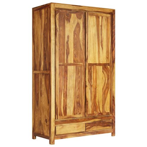 vidaXL Garde-robe Bois massif de Sesham 110 x 55 x 190 cm