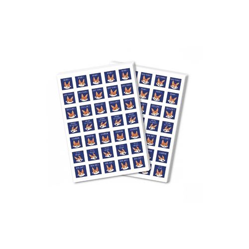 Autocollants Bons points renards - Sachet de 20 planches - 14,8 x 21 cm