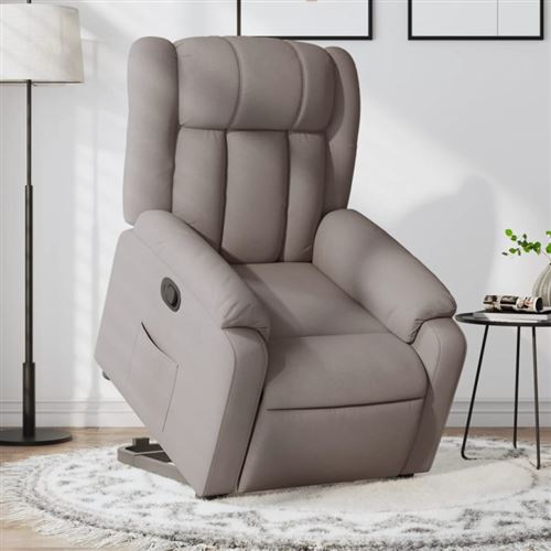Non Communiqué Taupe Vidaxl Fauteuil De Relaxation Inclinable Tissu