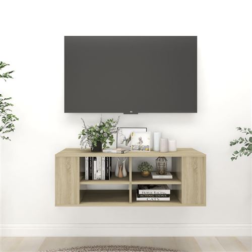 vidaXL Tv-wandmeubel 102x35x35 cm spaanplaat sonoma eikenkleurig