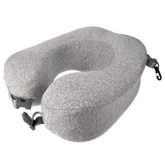Coussin de voyage enroulable à memoire de forme VP Santé Gris - 1