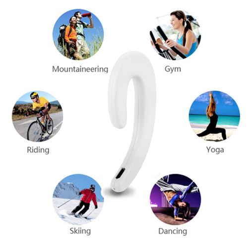 Écouteur sans fil os Conduction Bluetooth 4.2 Sport Casque stéréo casque Pealer504