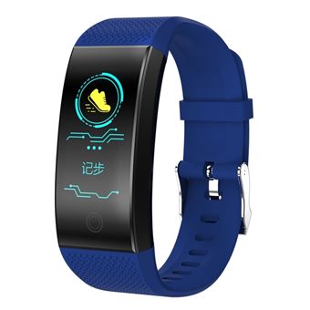 Bracelet Connect Etanche Smartwatch Montre Cardio IP67 Traceur D Activit Bleu YONIS