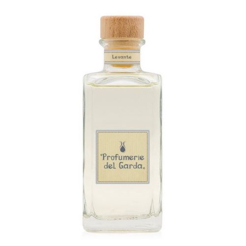 HOMEMANIA Diffuseur Levante - assainisseur d'air avec bâtons - Parfum floral et d'agrumes - 200 ml Jaune Clair en Verre, Bois, Parfum, 5 x 5 x 14 cm