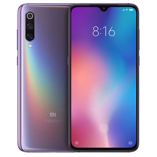 Xiaomi MI 9 - 4G smartphone - double SIM - RAM 6 Go / Mémoire interne 64 Go - écran OEL - 6.39 - 2340 x 1080 pixels - 3 x caméras arrière 48 MP, 12 MP, 16 MP - front camera 20 MP - violet lavande