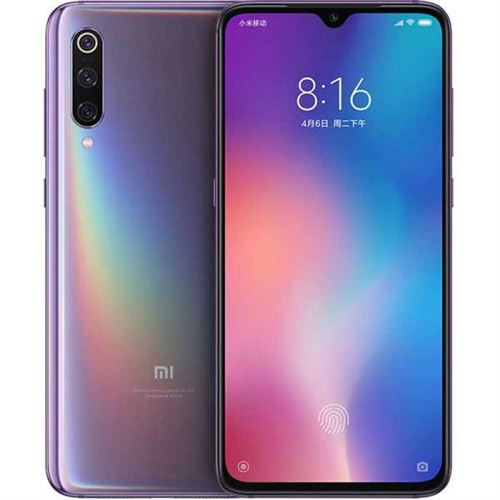 Xiaomi MI 9 - 4G smartphone - double SIM - RAM 6 Go / Mémoire interne 64 Go - OLED display - 6.39" - 2340 x 1080 pixels - 3 x caméras arrière 48 MP, 12 MP, 16 MP - front camera 20 MP - violet lavande
