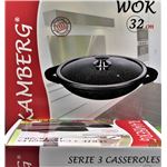 Westinghouse performance series wok pour induction - 28cm wok poêle  antiadhésive - tout feux, passe au four et au lave-vaisselle - bleu - Wok -  Achat & prix