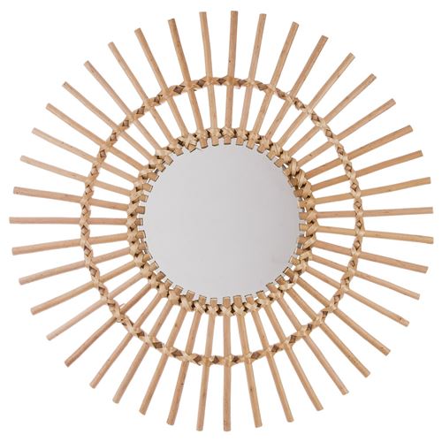 Miroir mural rotin scandi Universalis - Diam. 58 cm