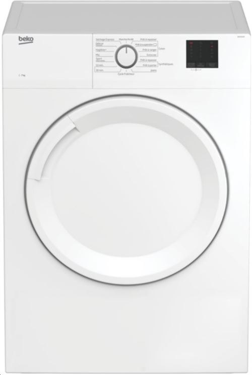 Beko DA7011PA - Sèche-linge - indépendant - largeur : 59.7 cm - profondeur : 58.4 cm - hauteur : 85.6 cm - chargement frontal - blanc