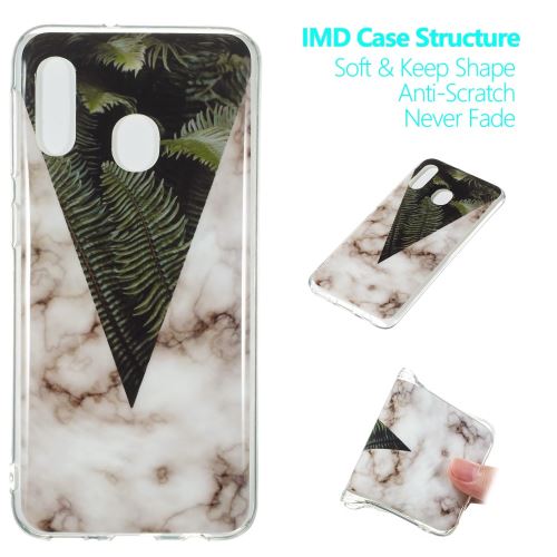 Coque en TPU motif marbre IMD style E pour votre Samsung Galaxy A20e