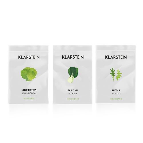 Klarstein GrowIt Seeds Salad - 3 lots de graines pour jardin hydroponique : lollo bionda / pak-choi / roquette
