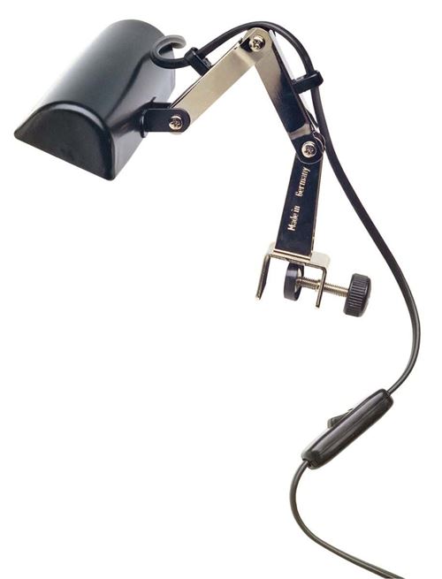 Lampe pupitre simple 1 ampoule tubulaire noir - K&M 122-5