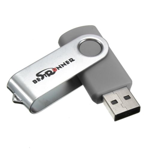 BESTRUNNER 8GO USB Clé 2.0 Mémoire Drive Flash U Disque Lecteur Pliable Rotatif Gris