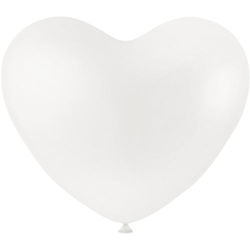 Creotime ballons coeur blanc 8 pièces