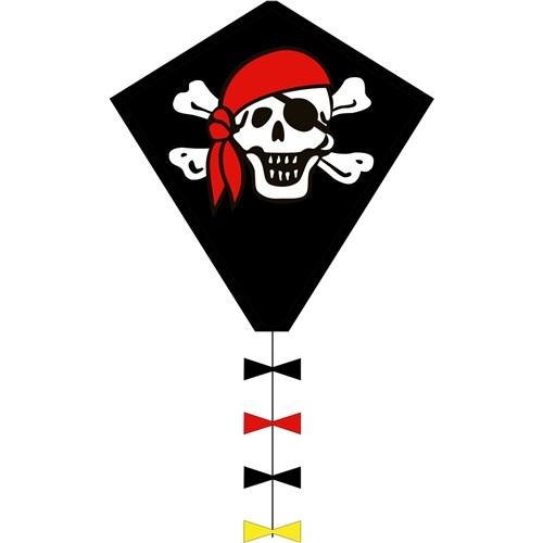 Invento cerf-volant monofil Eddy Jolly Roger 45 x 50 cm noir