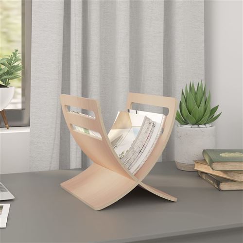 Etag&egrave;re &agrave; magazines en bois Naturel