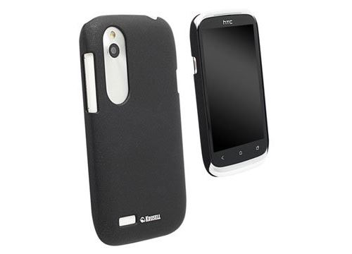Krusell ColorCover - Beschermende bedekking voor mobiele telefoon - zwart metalliek - voor HTC Desire X