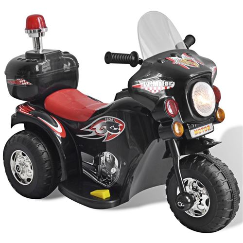 vidaXL Motocyclette enfant à batterie Noir