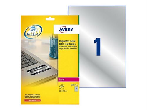 Avery Heavy Duty Laser Labels - étiquettes - 20 unités
