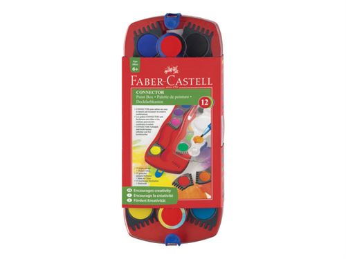 Faber-Castell CONNECTOR - Peinture - aquarelle - couleurs assorties (pack de 12)