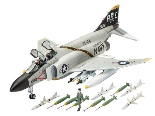Revell Kit Modèle F-4J Phantom II 1:72 Vert 85 Pièces