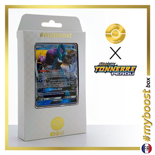 SUICUNE GX 60/214- #myboost X Soleil & Lune 8 Tonnerre Perdu - Coffret de 10 cartes Pokémon françaises
