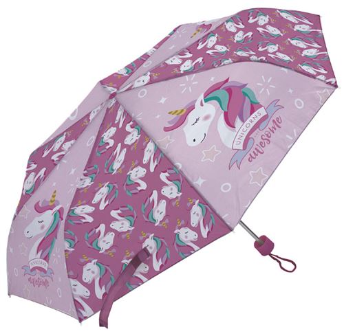 Arditex parapluie pour enfants Licorne 91 cm polyester rose foncé