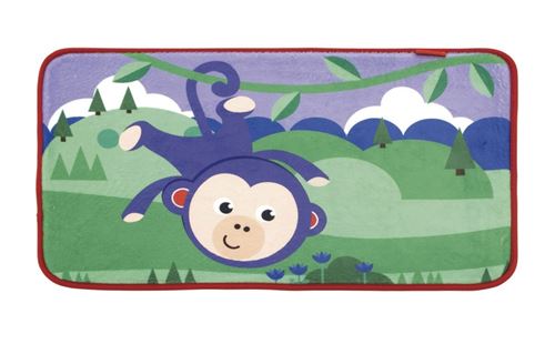 Fisher-Price tapis polaire singe 75 x 45 cm vert/violet