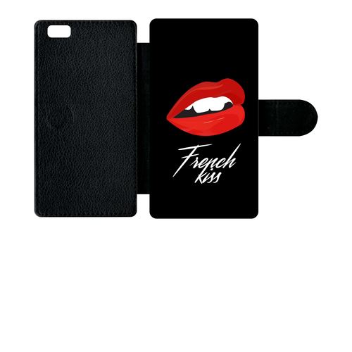 Etui À Rabat Huawei P8 Lite French Kiss Bouche