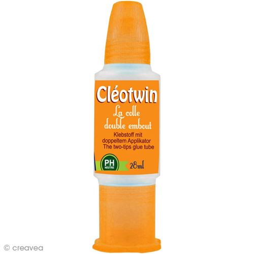 Colle scrapbooking Cléotwin 28 ml - double embouts